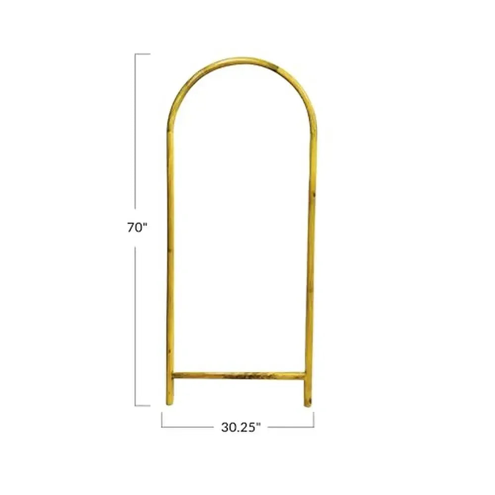 Natural Mango Wood Standing Mirror