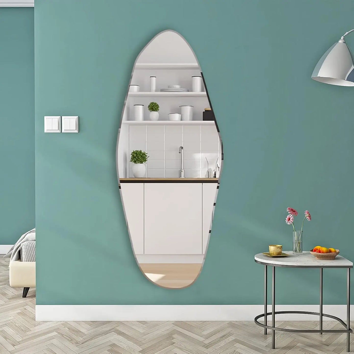 Abstract Irregular Wall Mirror