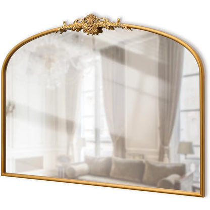 Gold Framed Arched Mirror