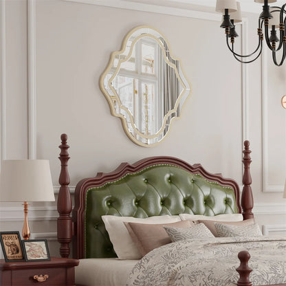 Irregular Silver Frame Mirror