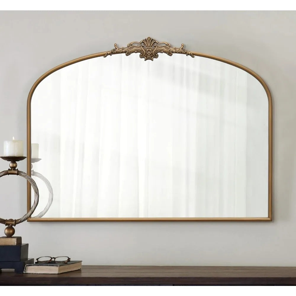 Gold Framed Arched Mirror