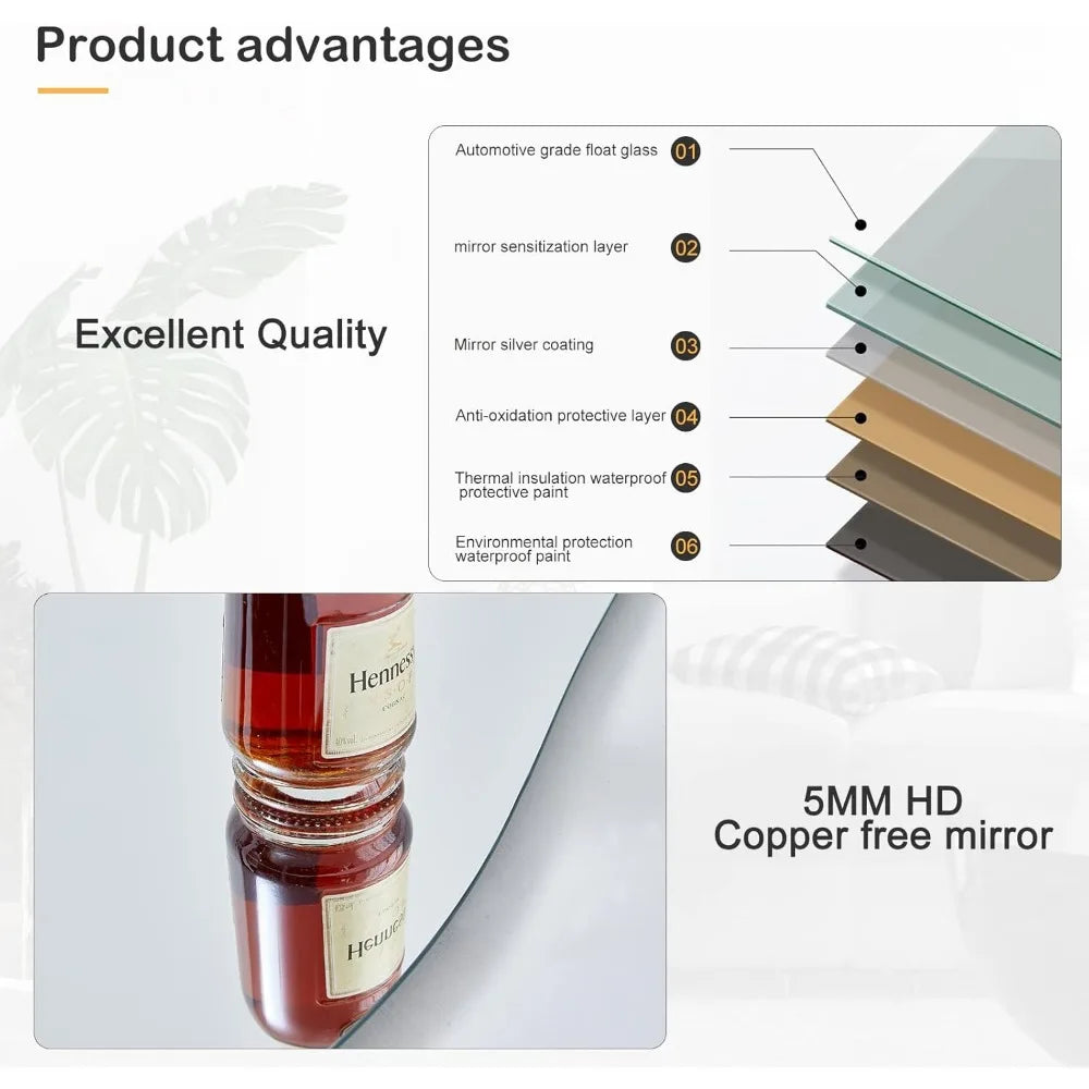 Full-Length Wavy Mirror