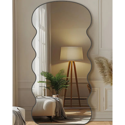 Wavy Irregular Full-Length Mirror