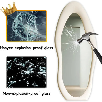 Full-Length Wavy Mirror