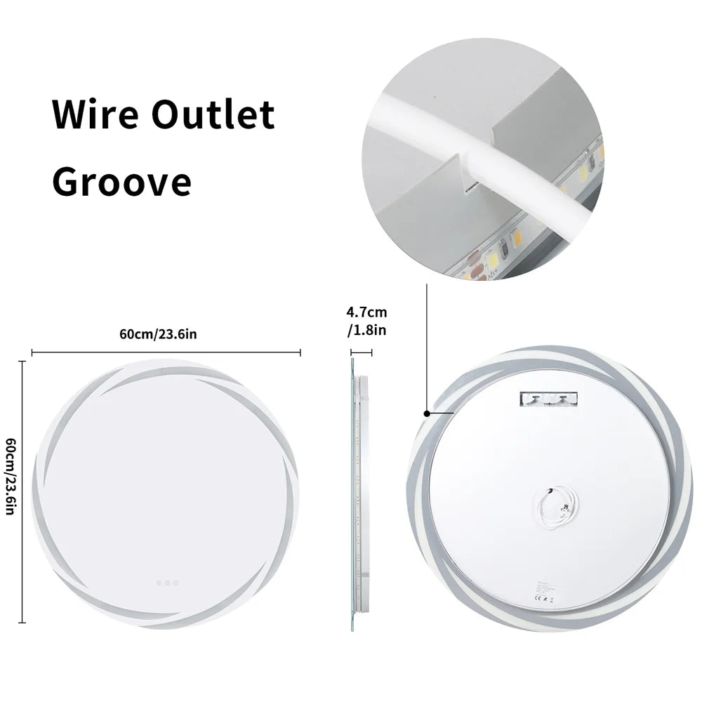 Circle Bathroom LED Mirror
