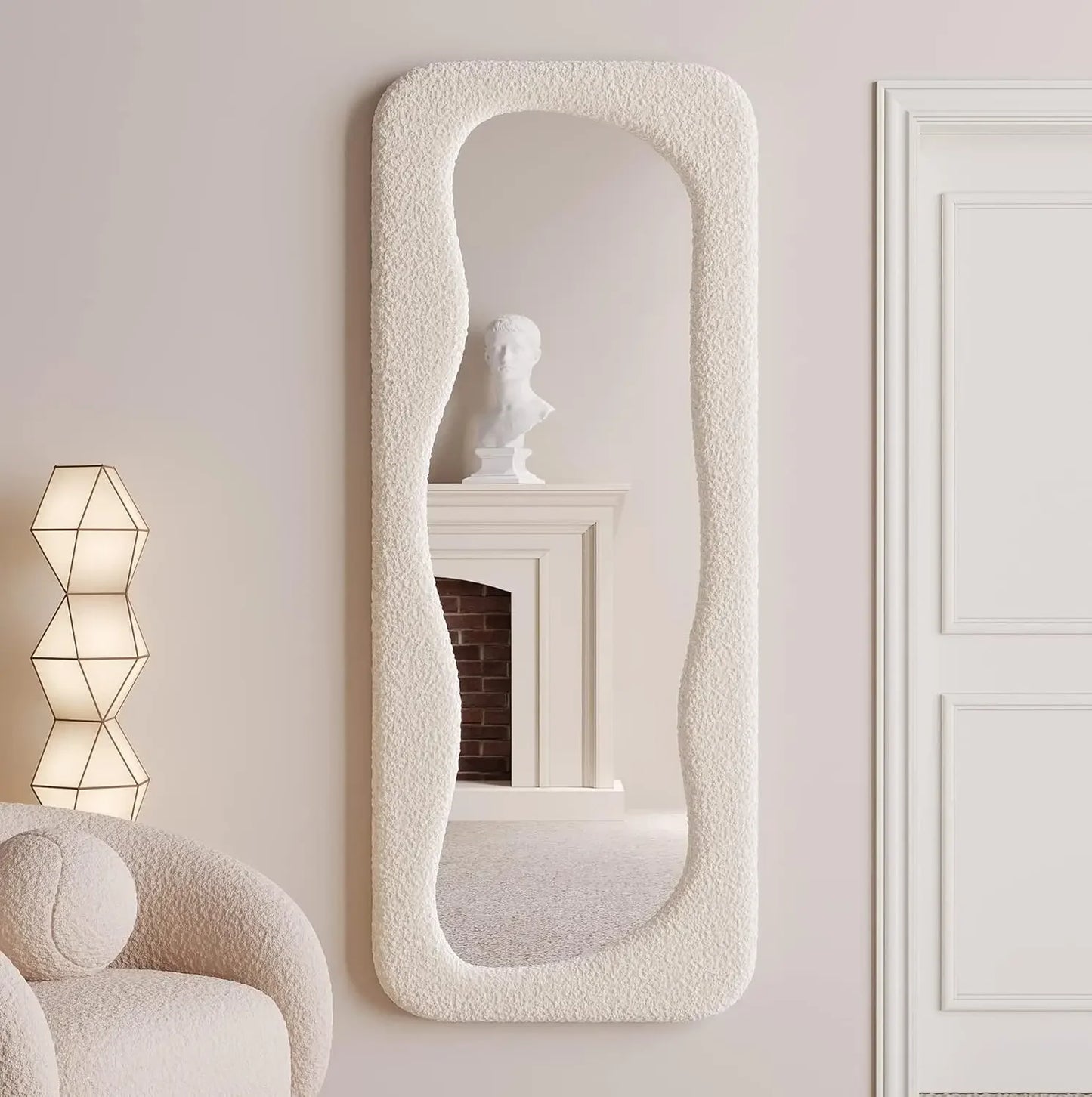Textured Irregular Full-Length Mirror