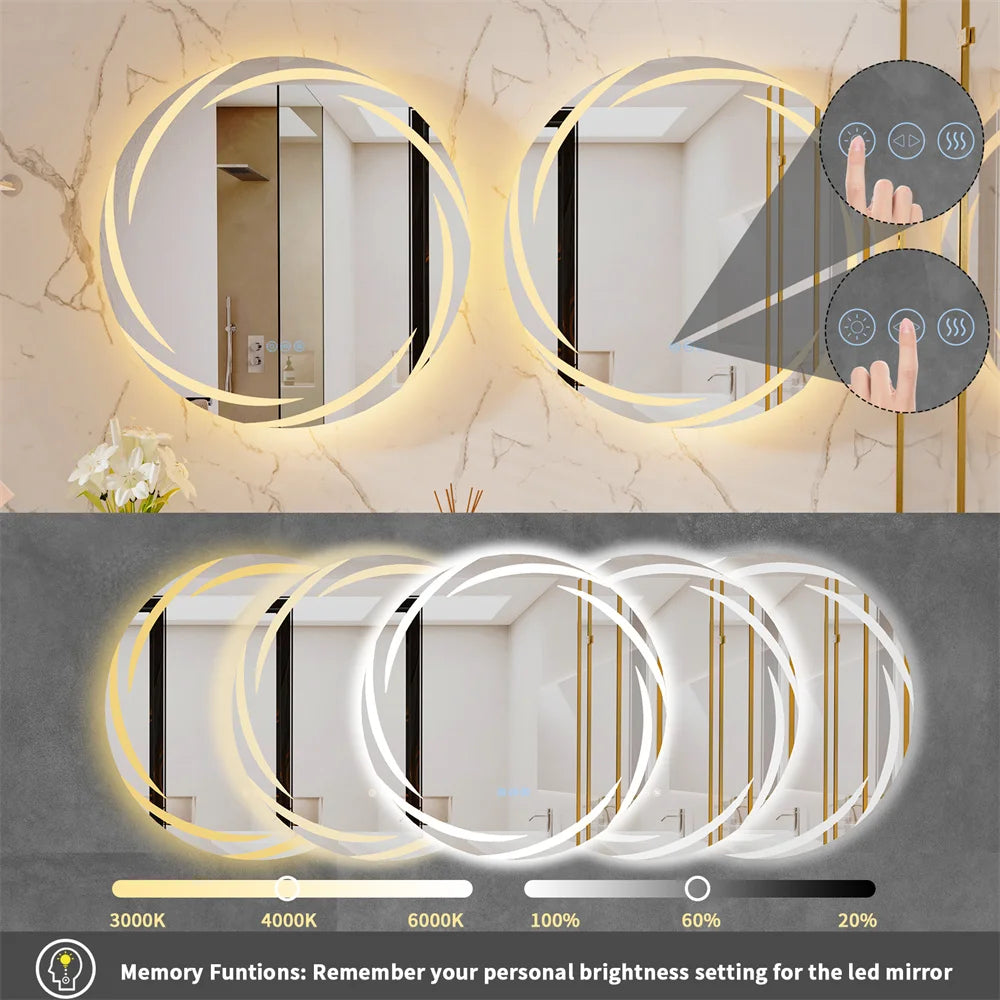 Circle Bathroom LED Mirror
