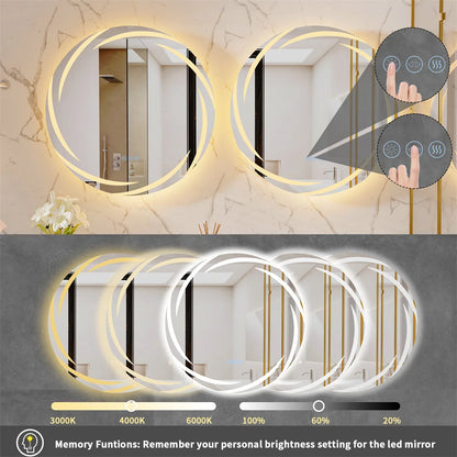 Circle Bathroom LED Mirror