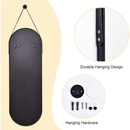 Oval Hanging Wall Mirror