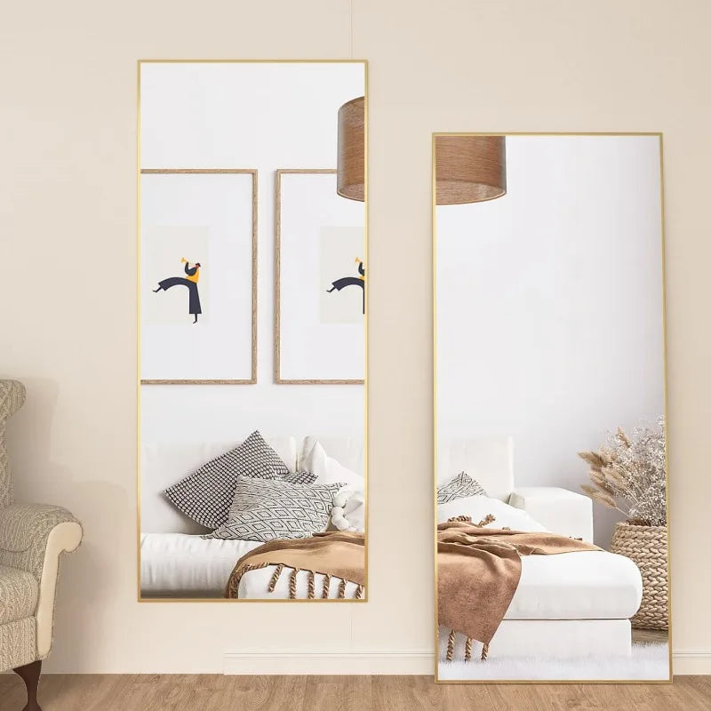 Frameless Minimalist Floor Mirror
