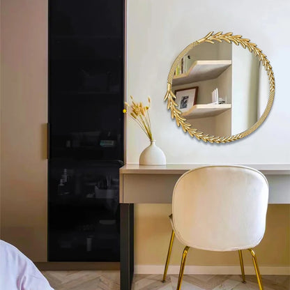 Aesthetic Leaf Decorative Mirror