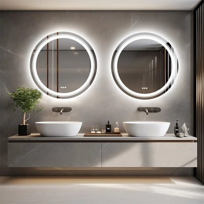 Round Smart LED Bathroom Mirror