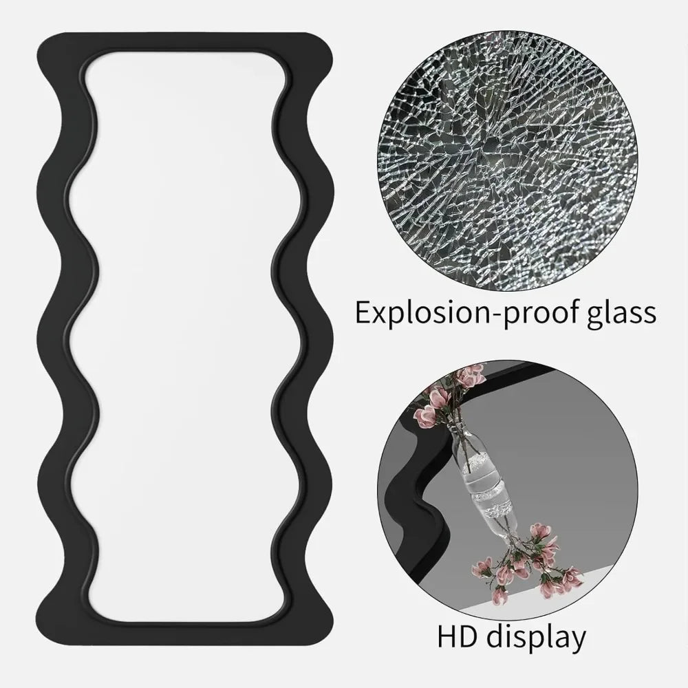 Full Length Wavy Mirror