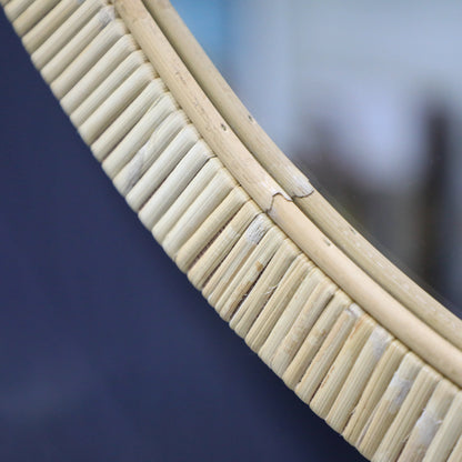 Rattan Round Wall Mirror