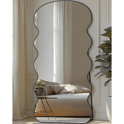 Wavy Irregular Full-Length Mirror