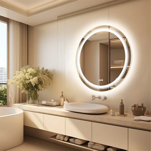 Round Smart LED Bathroom Mirror