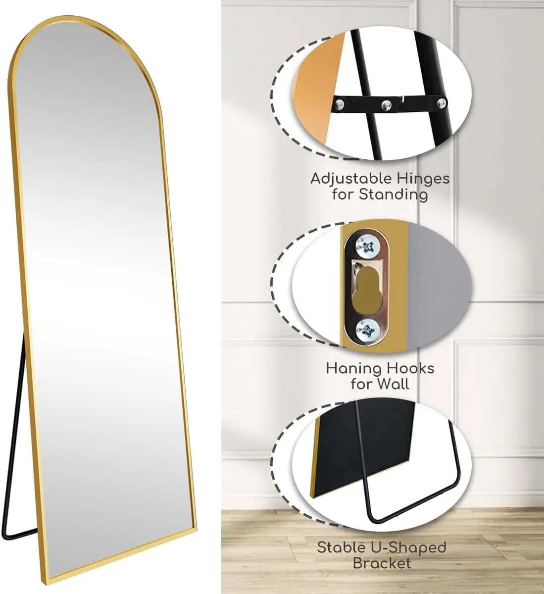 Classic Arched Full-Length Mirror