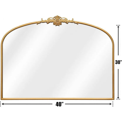 Gold Framed Arched Mirror