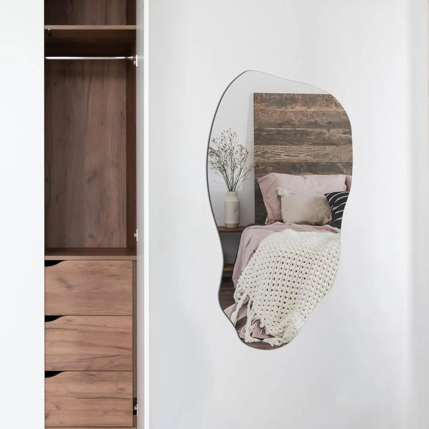 Irregular Asymmetrical Wall Mirror