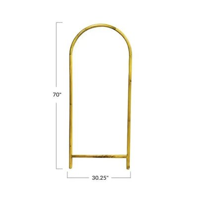 Natural Mango Wood Standing Mirror