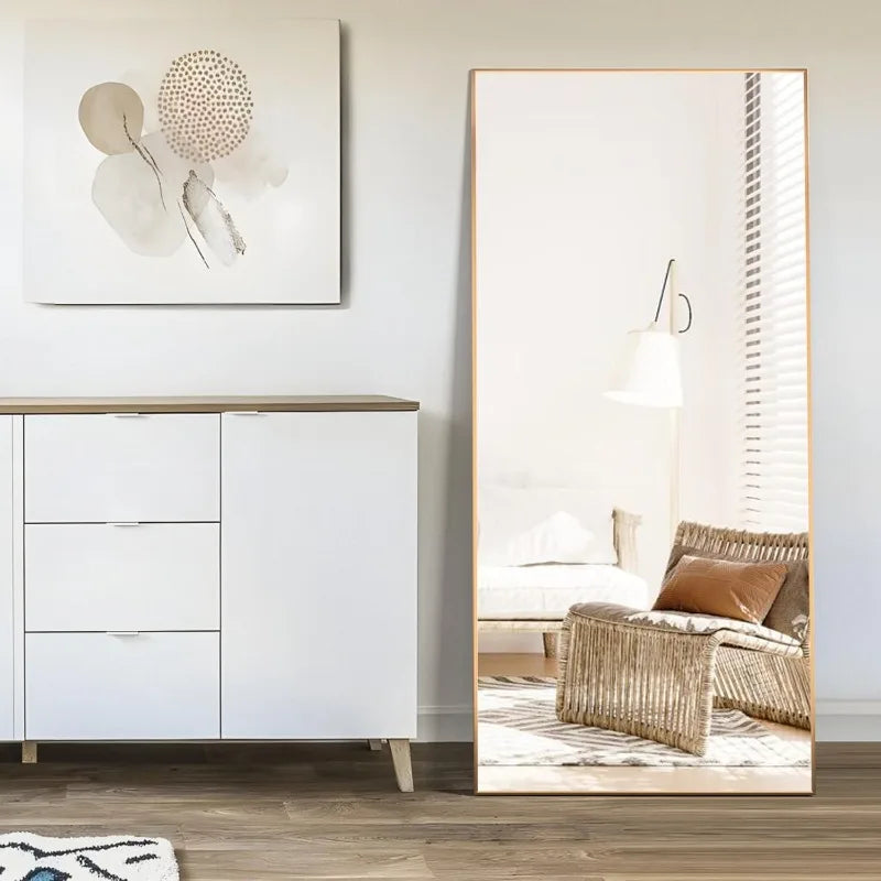 Frameless Minimalist Floor Mirror