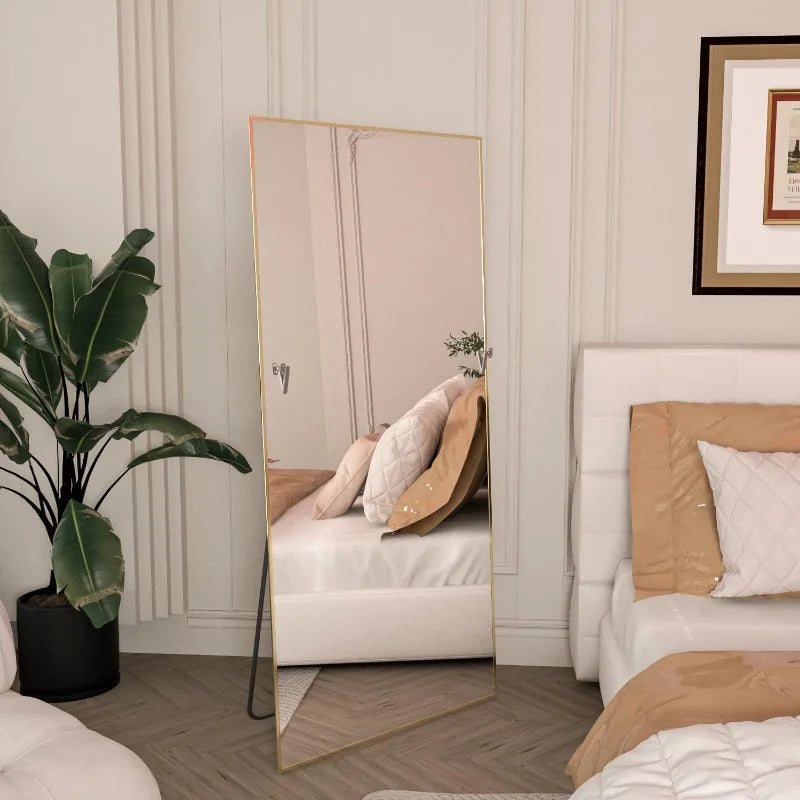 Frameless Minimalist Floor Mirror