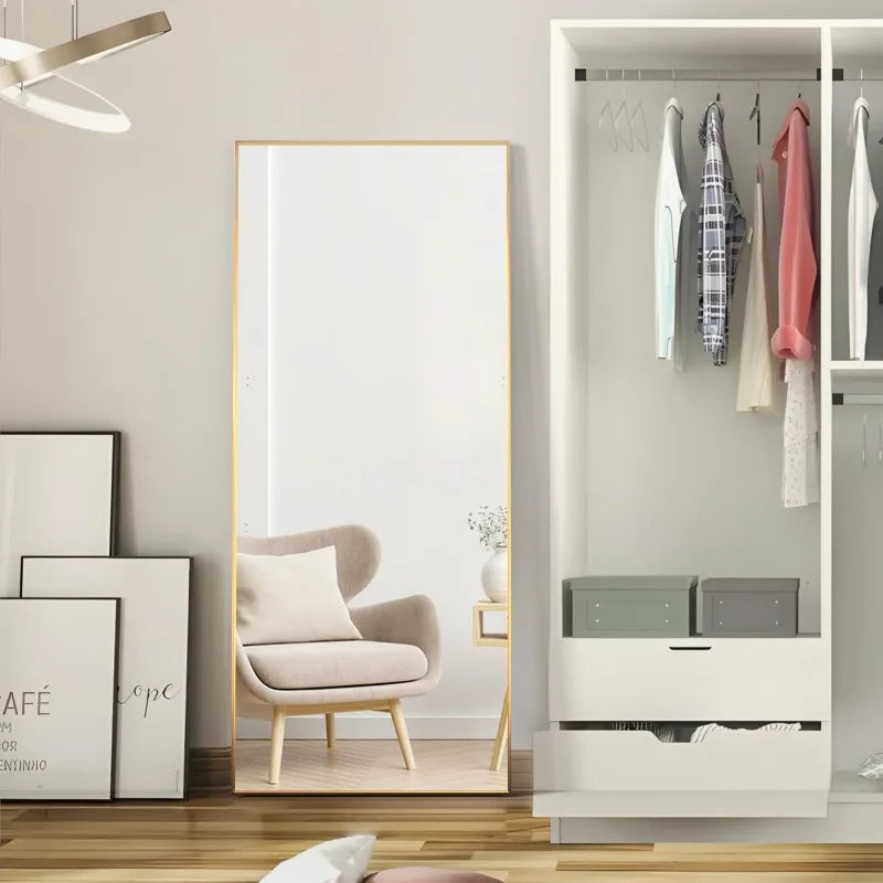 Frameless Minimalist Floor Mirror