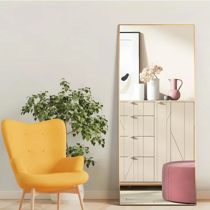 Frameless Minimalist Floor Mirror