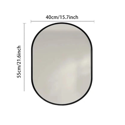 Gold Frame Oval Bathroom Mirror