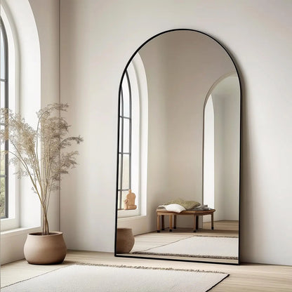 Modern Arched Floor Mirror