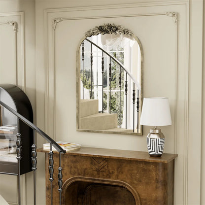 Arched Antique Wall Mirror