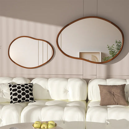 Mid Century Accent Oval Mirror