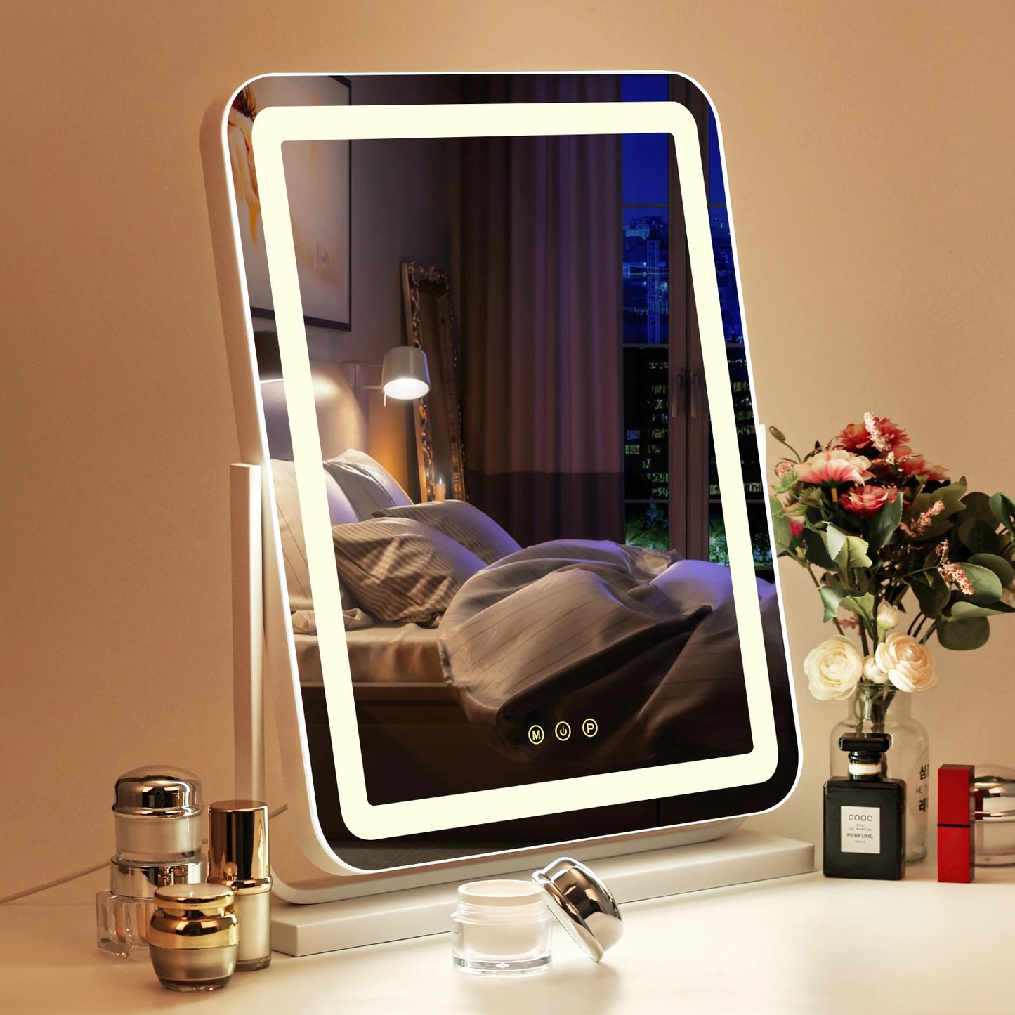LED Vanity Mirror with Touch Controls