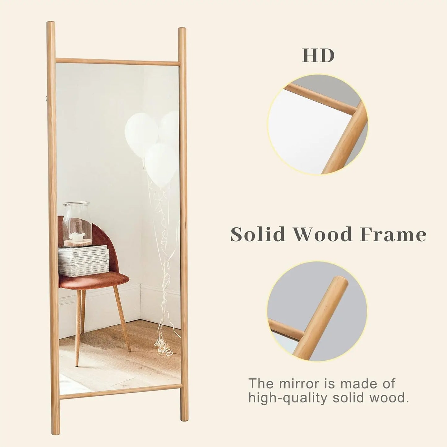Mid-Century Modern Full-Length Mirror