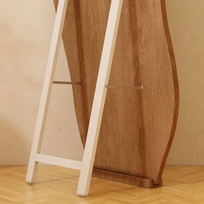 Organic Wood-Framed Irregular Mirror