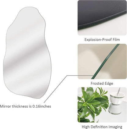 Irregular Asymmetrical Wall Mirror