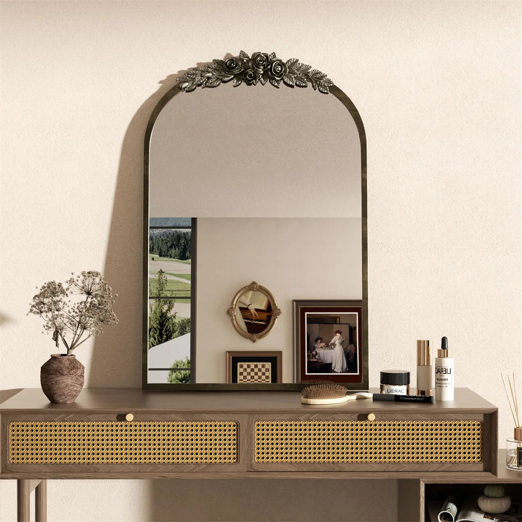 Arched Antique Wall Mirror