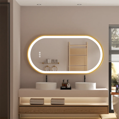 Luxury Oval LED Bathroom Mirror