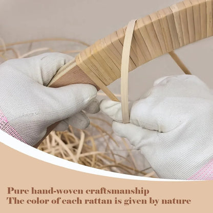 Natural Boho Rattan Mirror