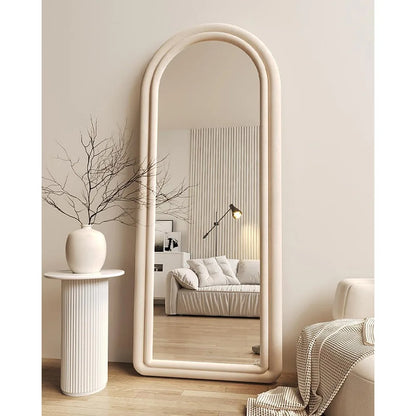 Floor Mirror with Arched Frame