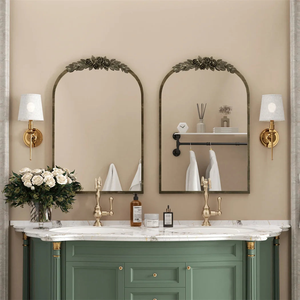 Arched Antique Wall Mirror