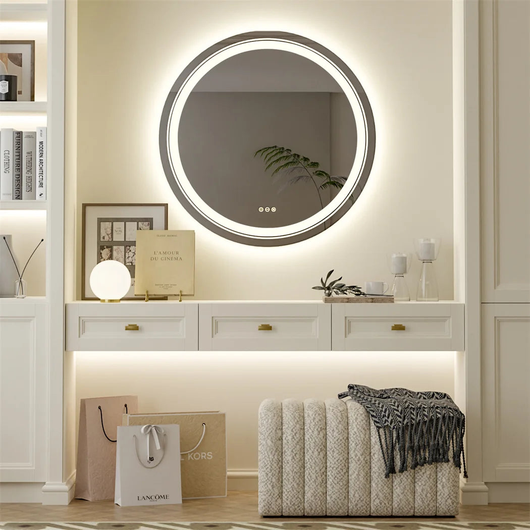 Round Smart LED Bathroom Mirror