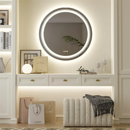 Round Smart LED Bathroom Mirror