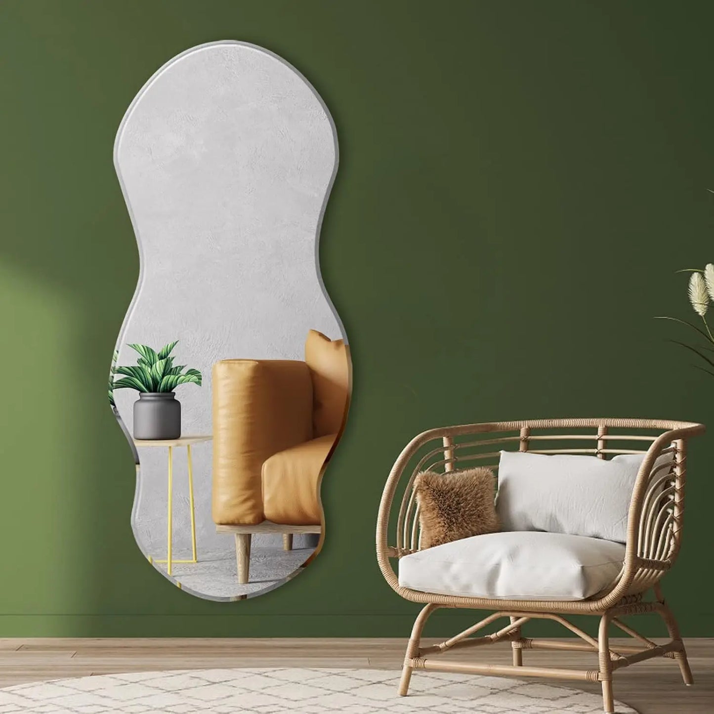 Abstract Irregular Wall Mirror